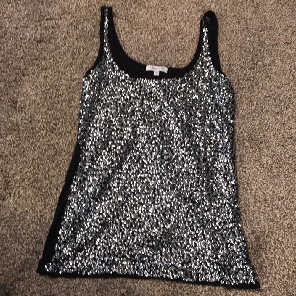 Women’s Papertee tank medium sequins